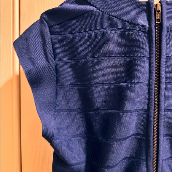French Connection Blue Bandage Bodycon Mini Dress Size l - Picture 8 of 12